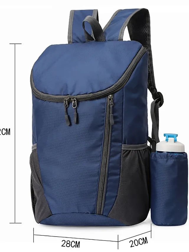 30-40 L Hiking Backpack Lightweight Packable Backpack Daypack Windproof Rain Waterproof Breathable Foldable Lightweight Outdoor Yoga Hunting Fishing Hiking Nylon Lake blue Black Light Green