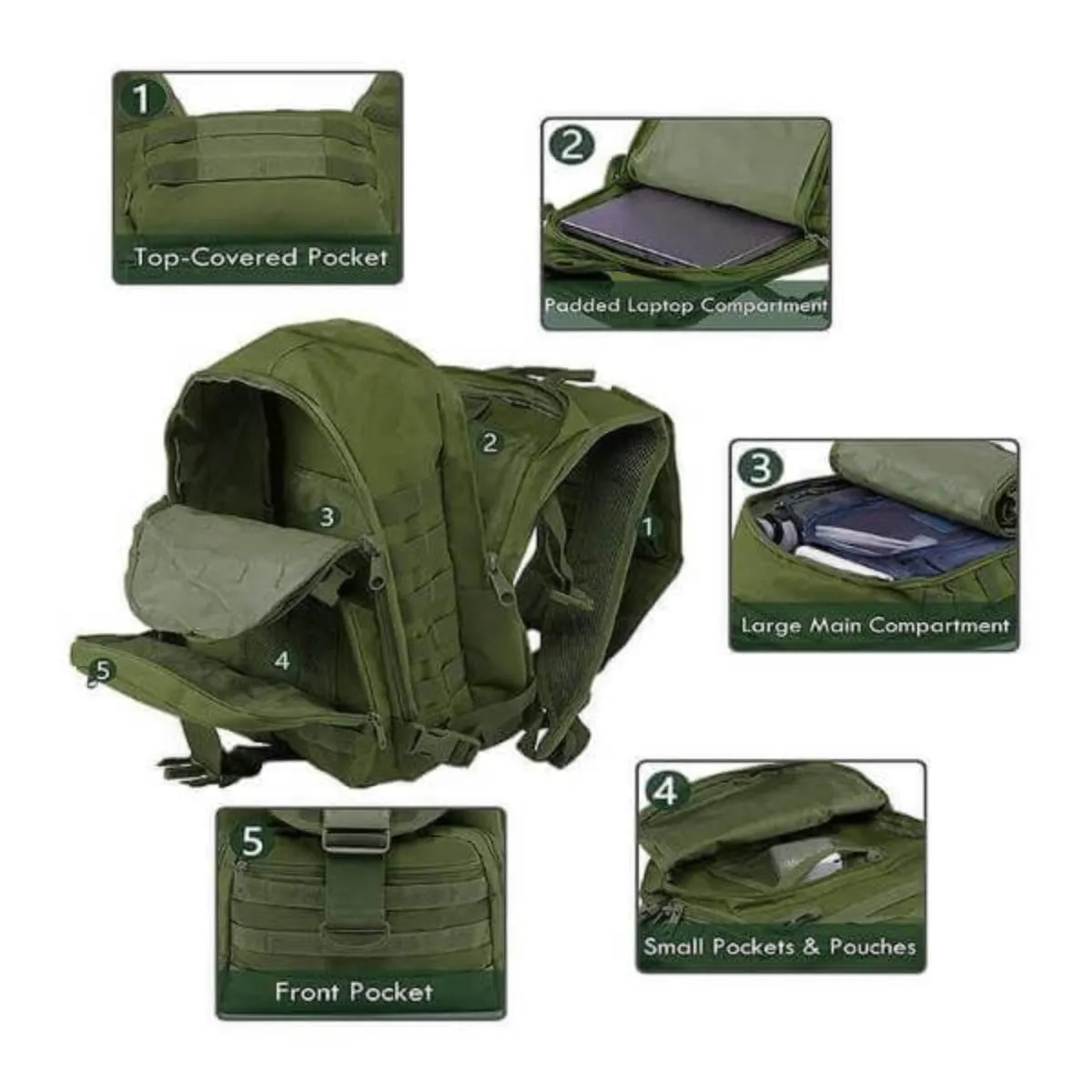 40L Tactical Backpack - Durable, Waterproof, and Versatile.