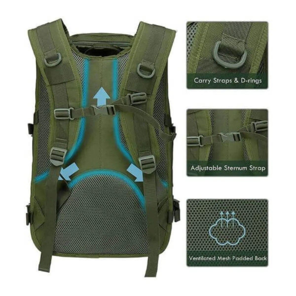 40L Tactical Backpack - Durable, Waterproof, and Versatile.