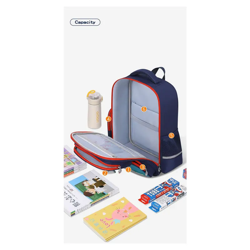 41Cm Durable And Waterproof Kid'S School Backpack Md-37 Green And Blue