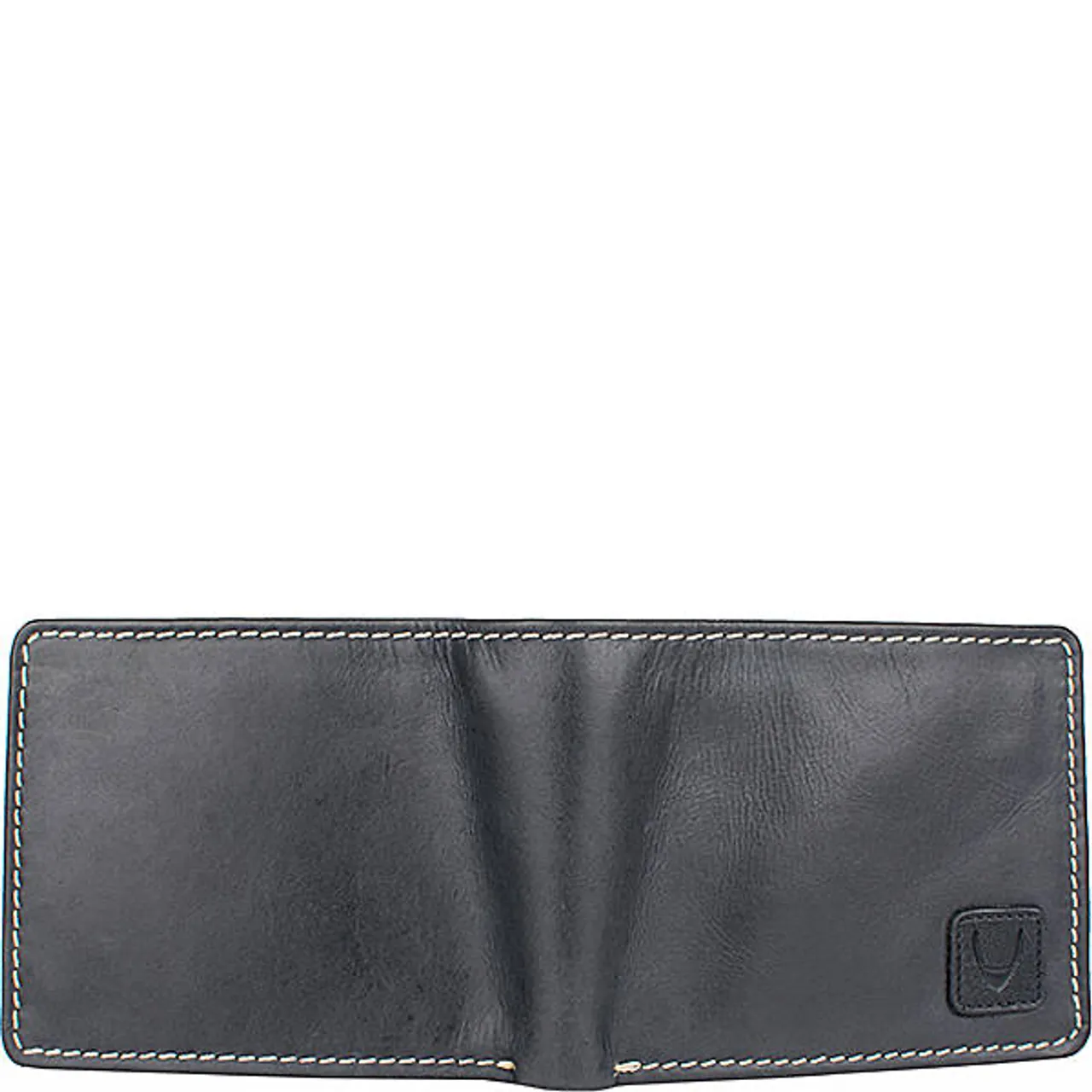 Camel Stitch RFID Blocking Trifold Leather Wallet