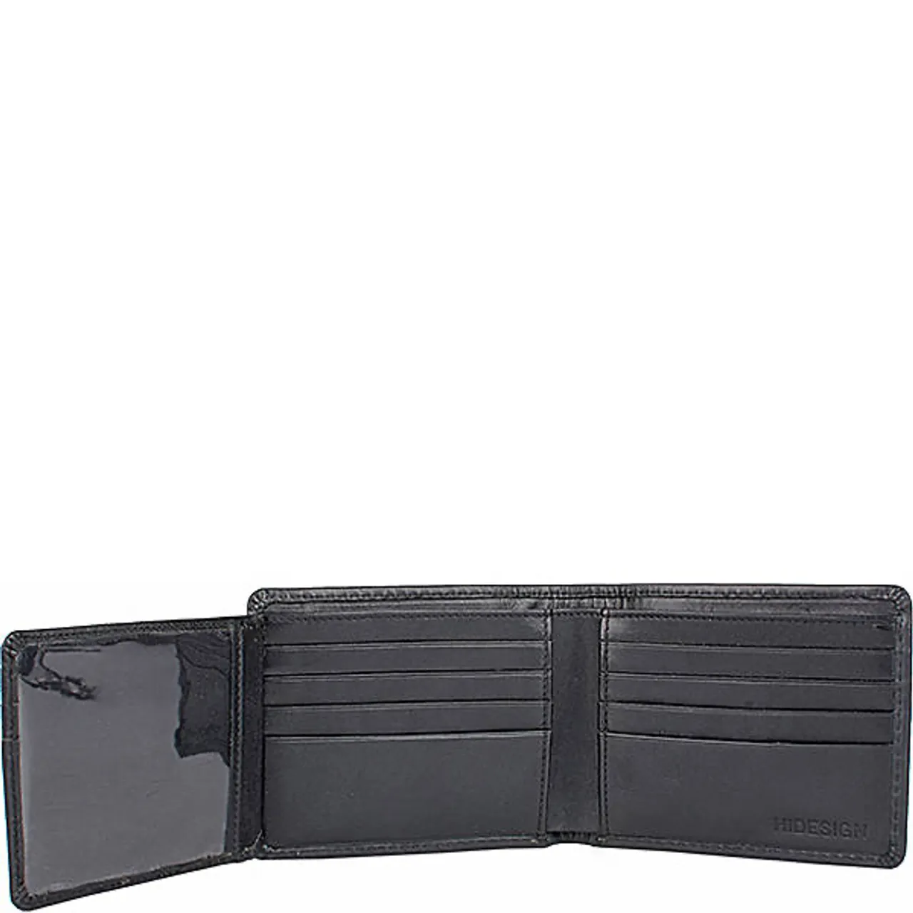 Camel Stitch RFID Blocking Trifold Leather Wallet