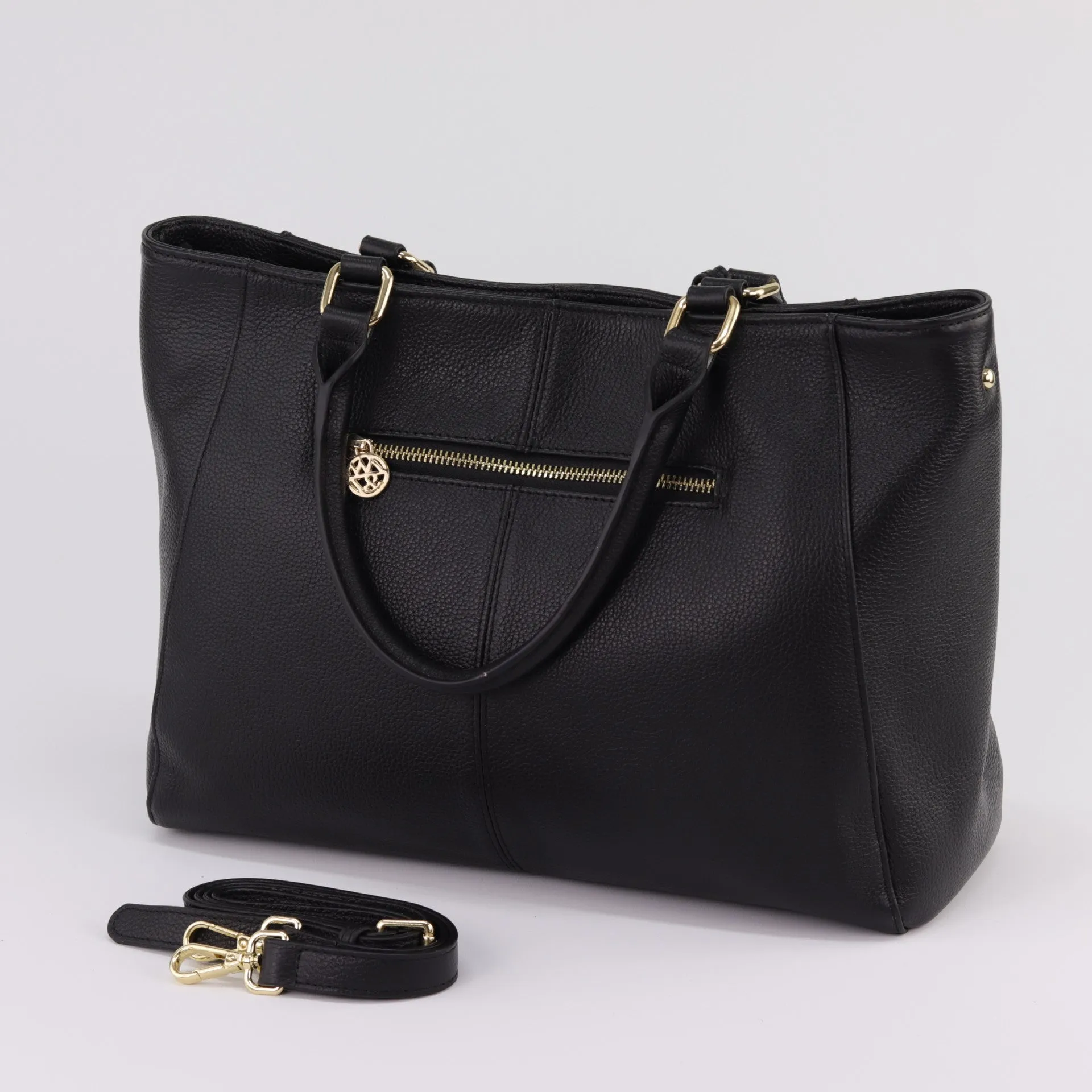 Corinne leather tote
