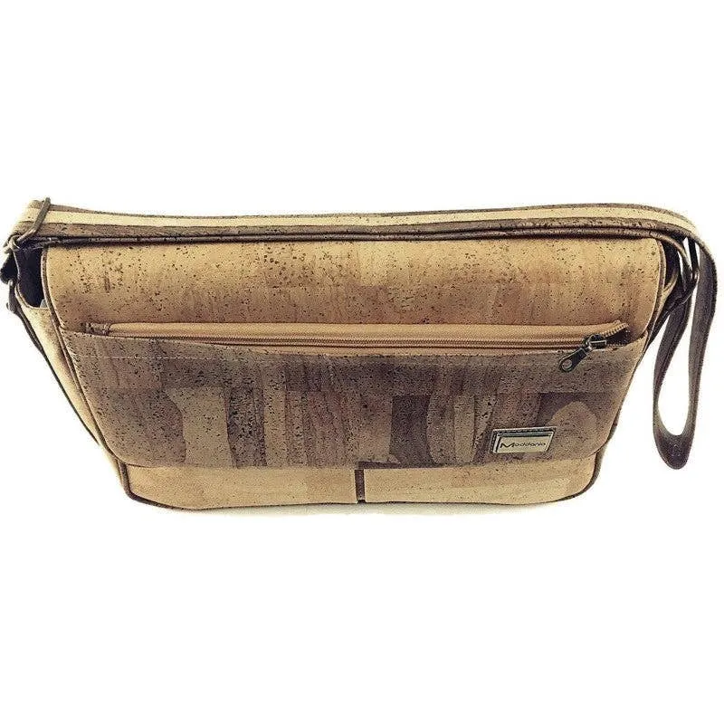 Cork Satchel Bag and Large Vegan Messenger Bag for Men