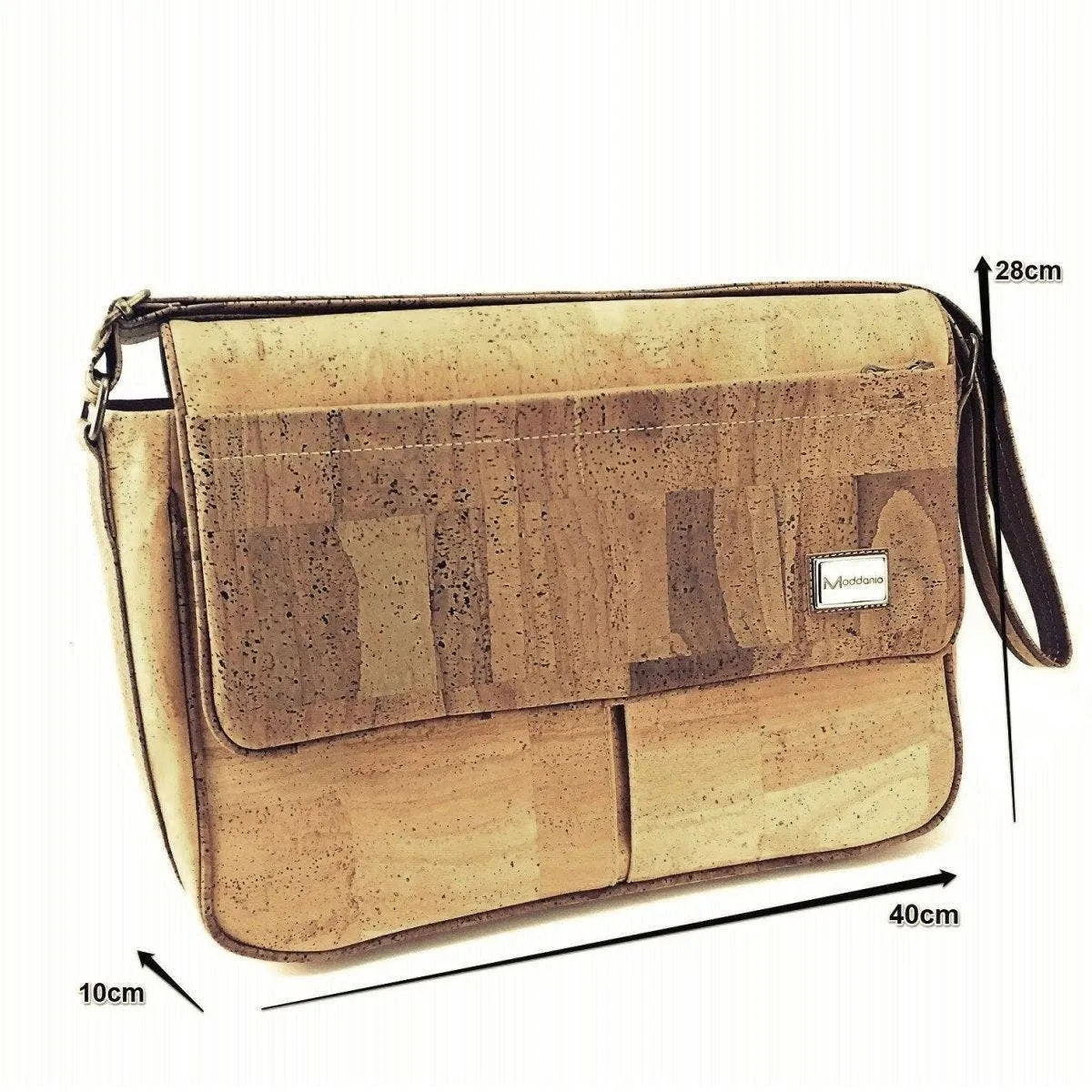 Cork Satchel Bag and Large Vegan Messenger Bag for Men