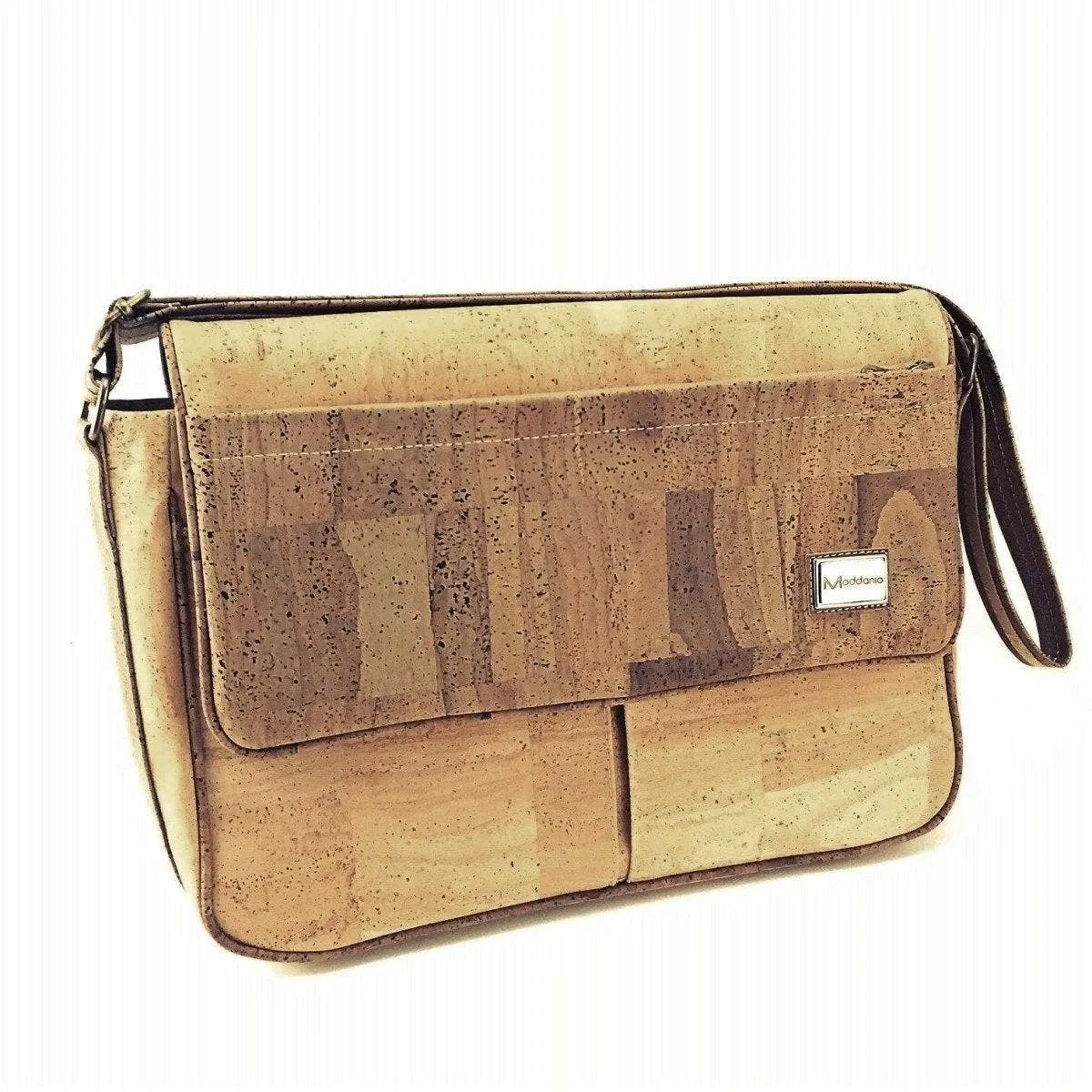 Cork Satchel Bag and Large Vegan Messenger Bag for Men