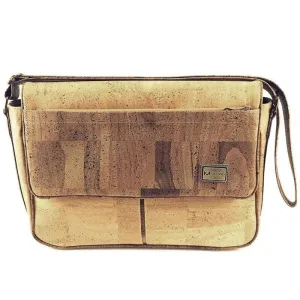 Cork Satchel Bag and Large Vegan Messenger Bag for Men