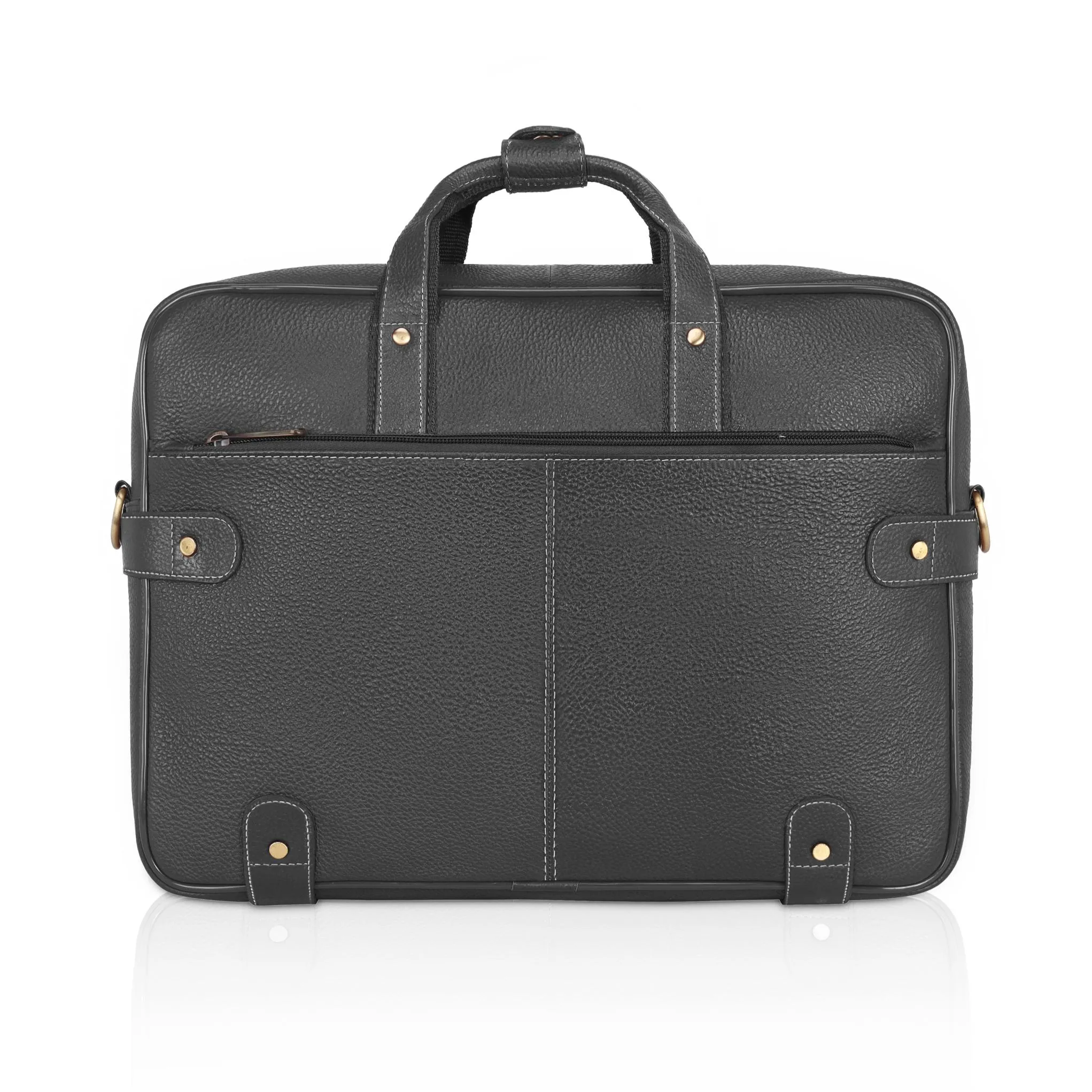 CYRUS Leather Laptop Messenger Bag for Men
