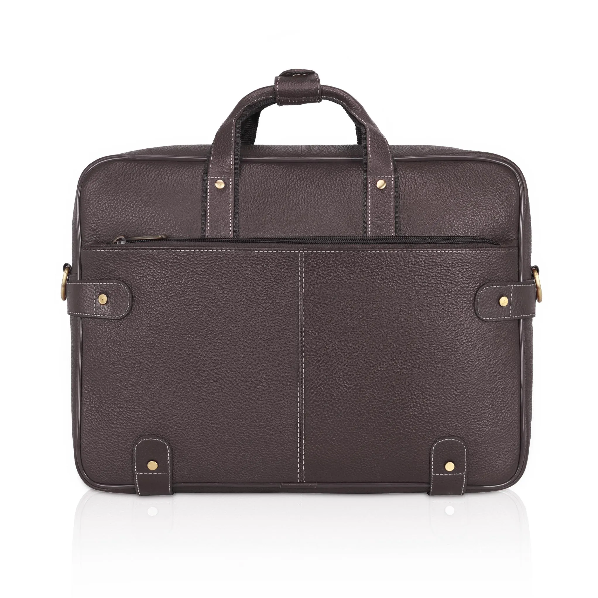 CYRUS Leather Laptop Messenger Bag for Men