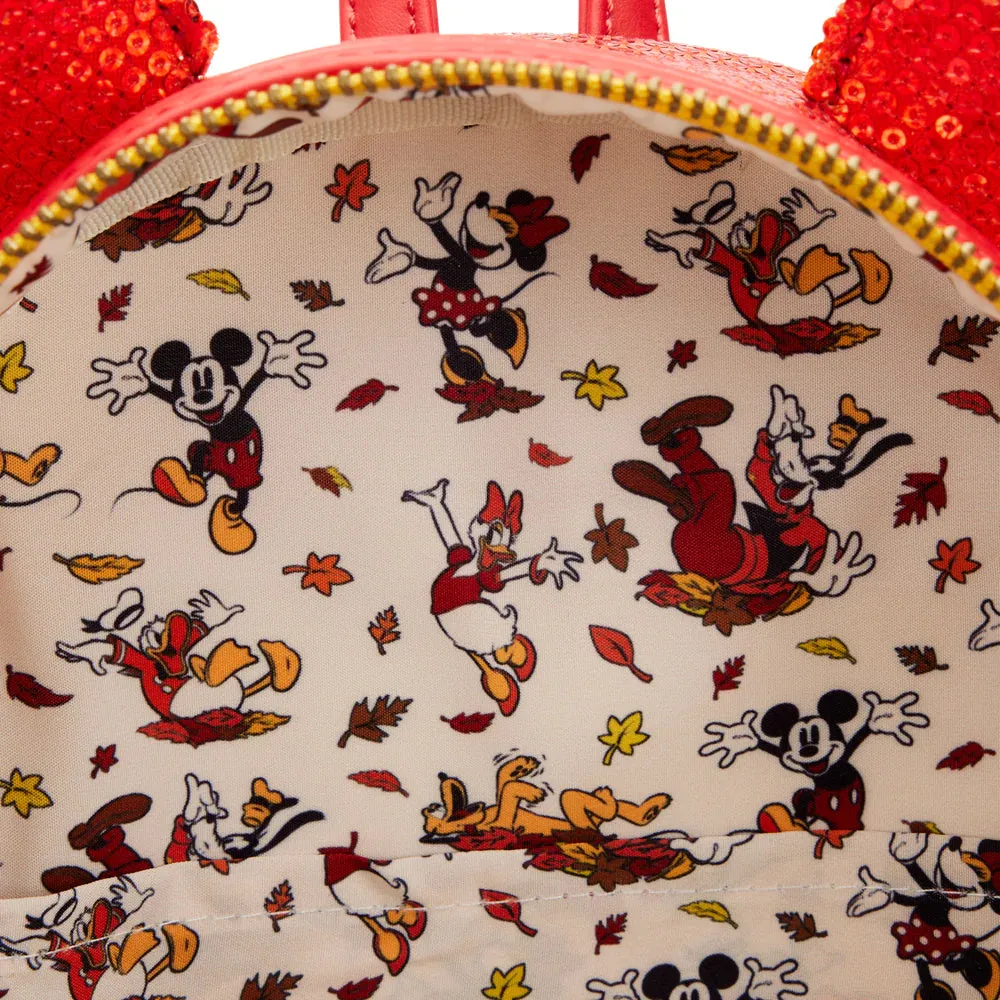 Disney Mini Backpack Minnie Mouse Fall Sequin Ombre Loungefly