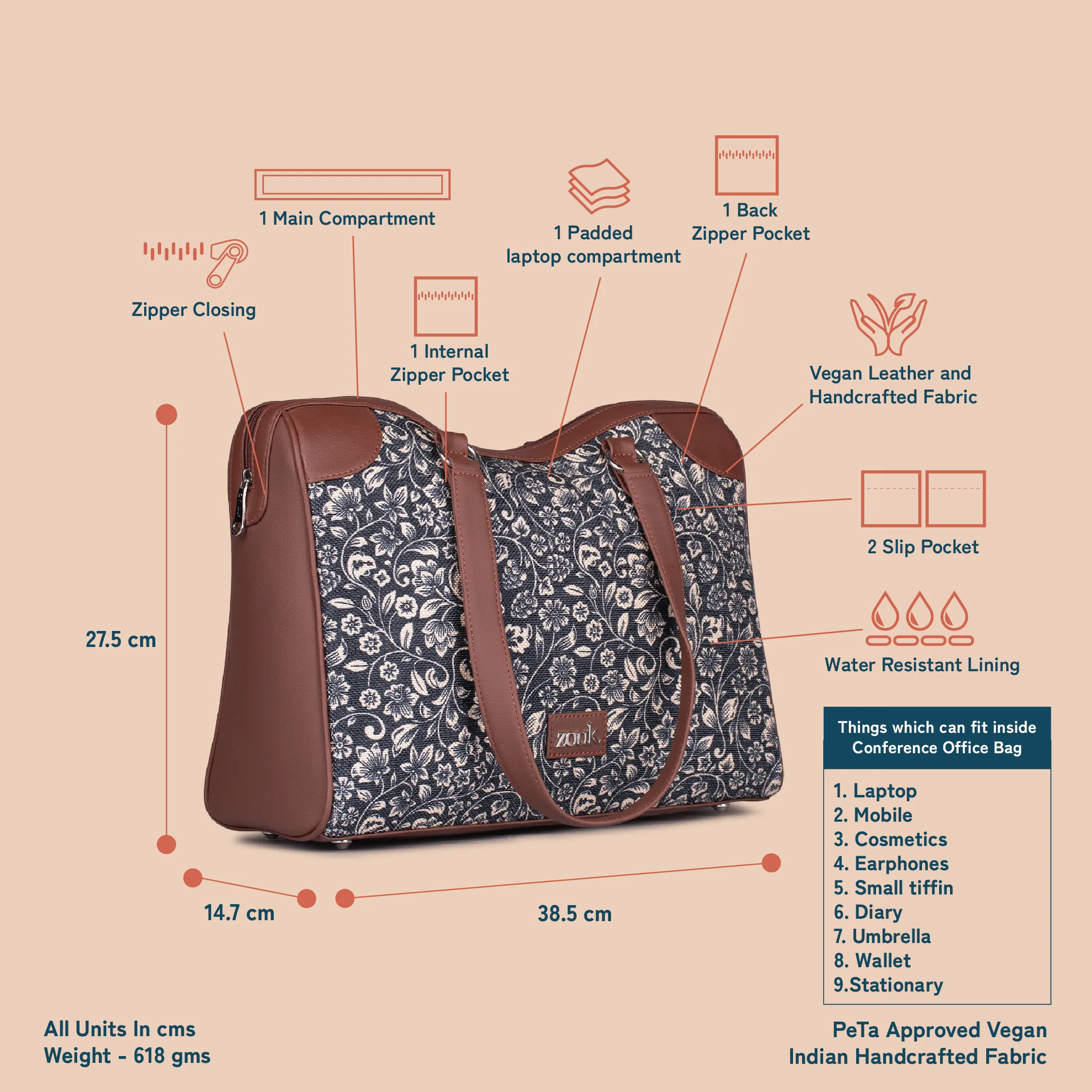 FloMotif Conference Office Bag