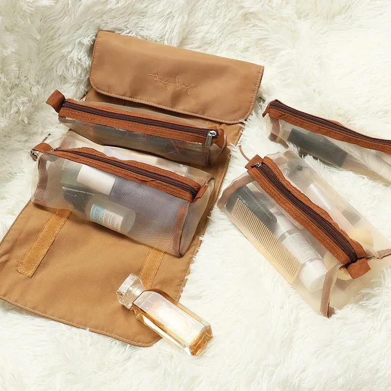 Foldable Cosmetic Bag Travel Expandable Organizer