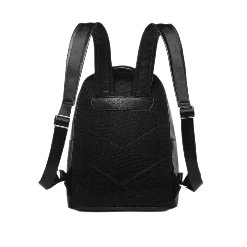Fractal Tiger Symmetrical Pu Leather Backpack