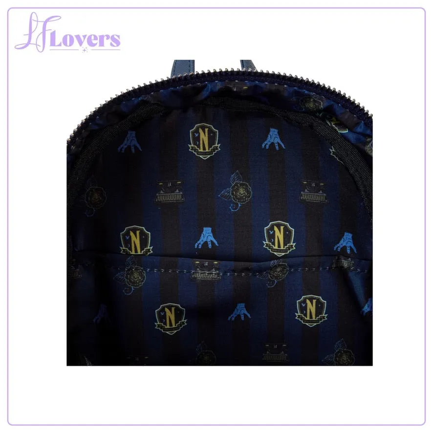 Loungefly MGM Wednesday Nevermore Academy Mini Backpack