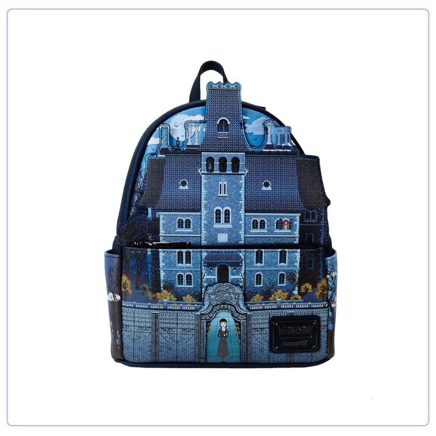 Loungefly MGM Wednesday Nevermore Academy Mini Backpack