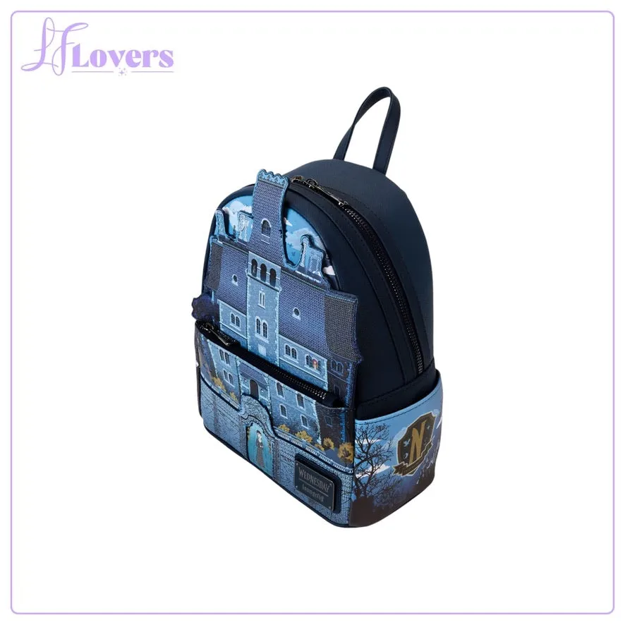 Loungefly MGM Wednesday Nevermore Academy Mini Backpack