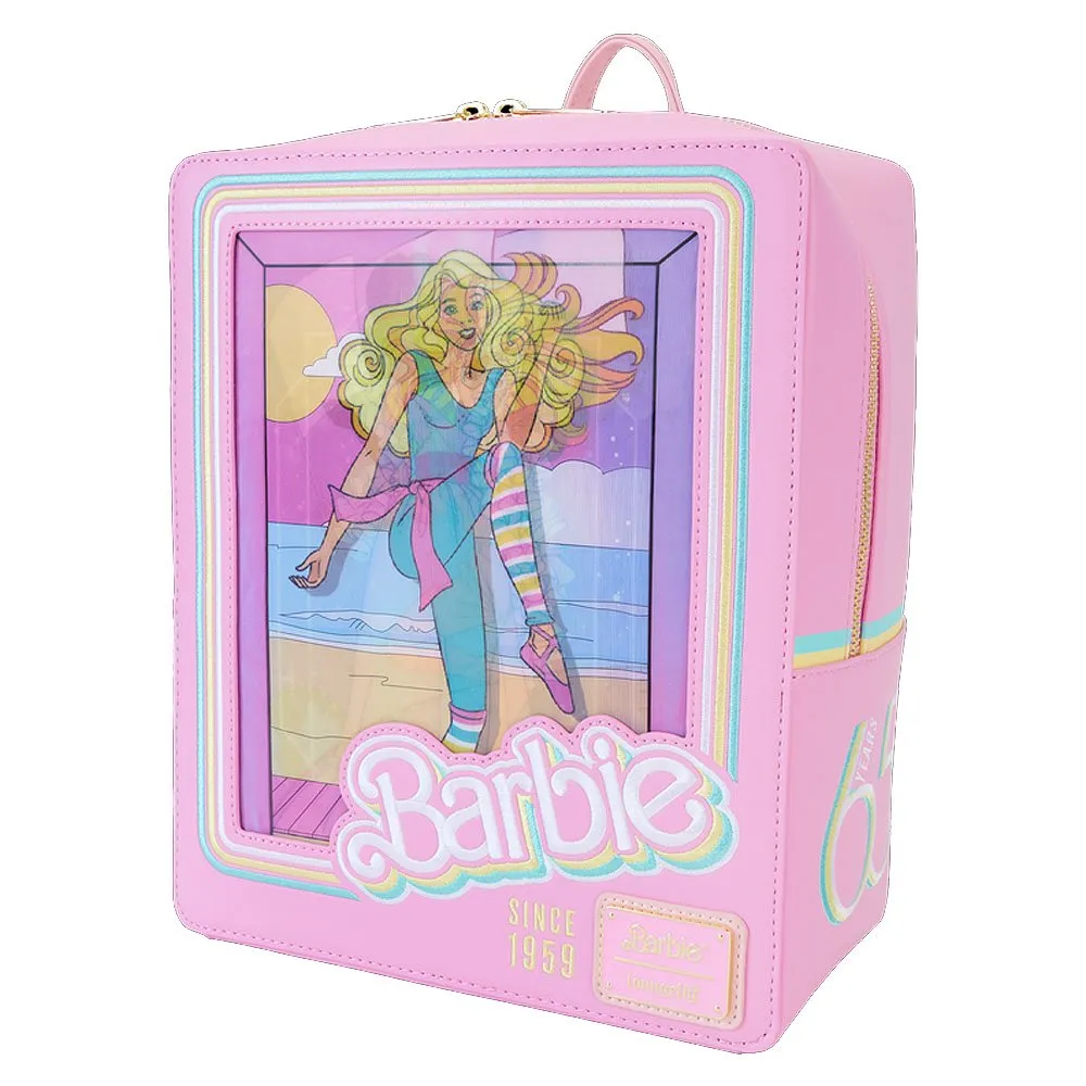 Loungefly x Barbie™ 65th Anniversary Doll Box Triple Lenticular Mini Backpack