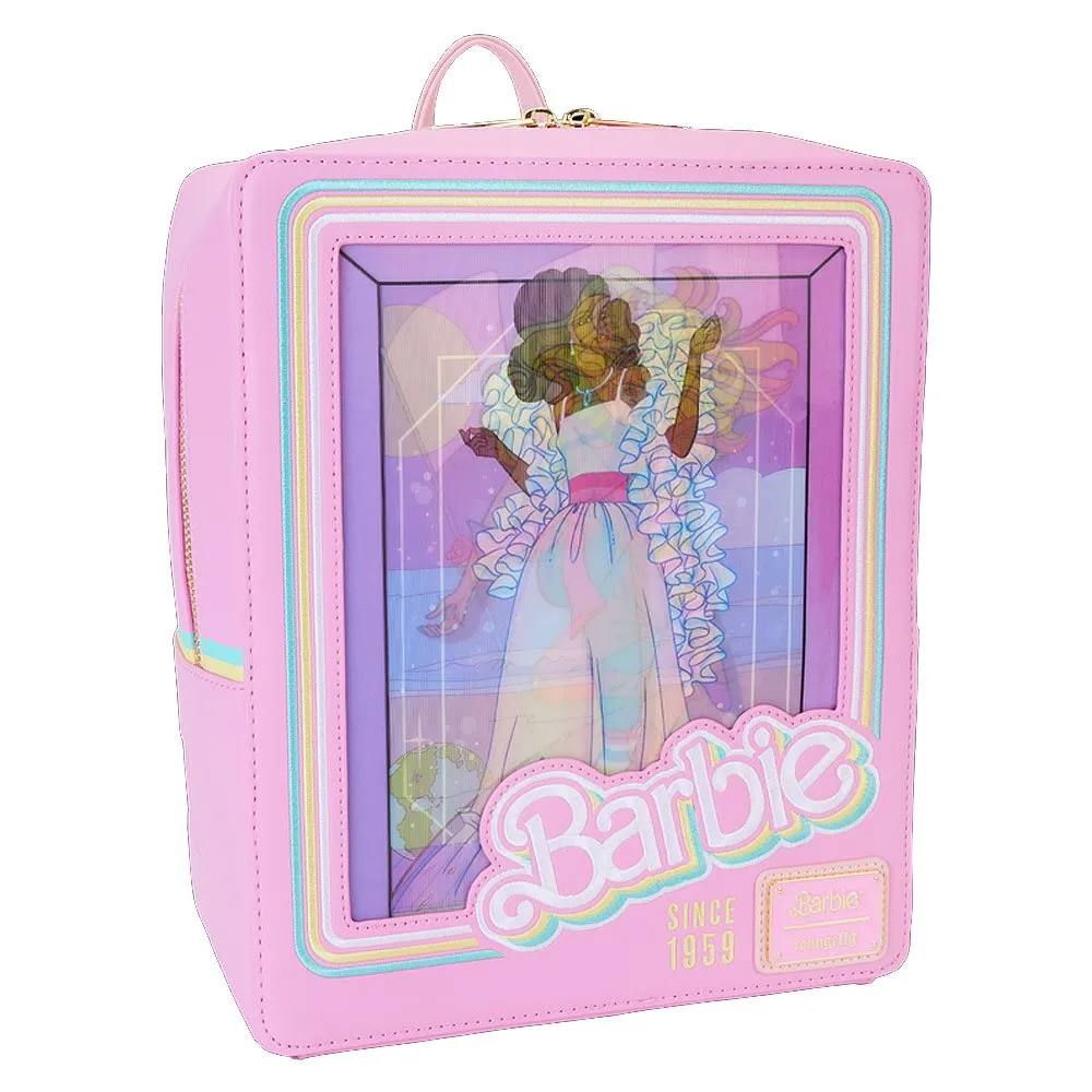 Loungefly x Barbie™ 65th Anniversary Doll Box Triple Lenticular Mini Backpack