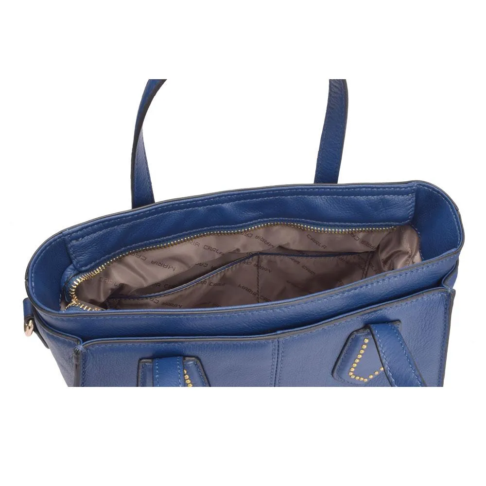 Maria Carla Sophistication: Women's Soft Grain Leather Tote Handbag