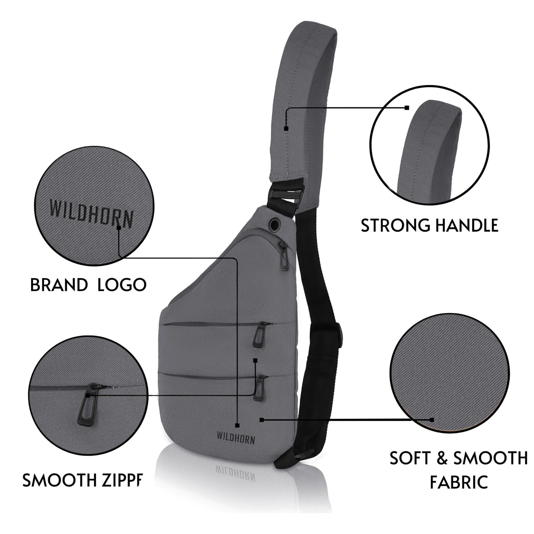 OSAWA Crossbody Shoulder Chest Bag for Men & Women