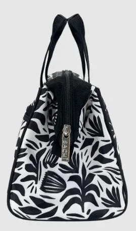 Sachi Insulated Market Tote - Monochrome Blooms