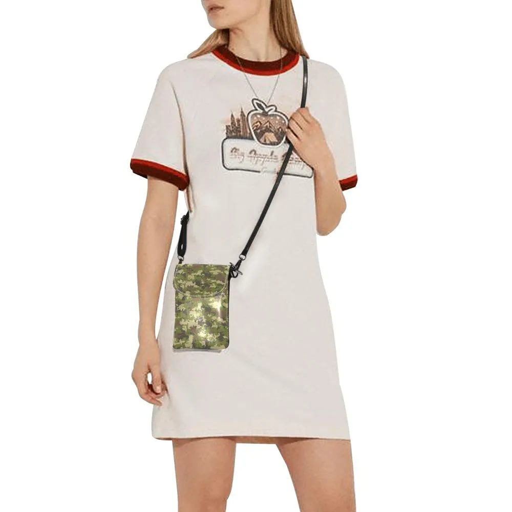 Small Cell Phone Purse - Green Camouflage