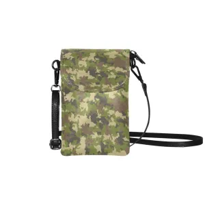 Small Cell Phone Purse - Green Camouflage