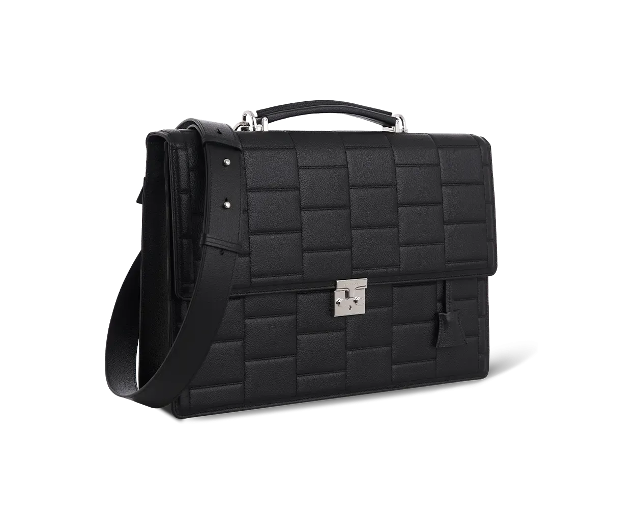 Specter Black Leather Business Bag