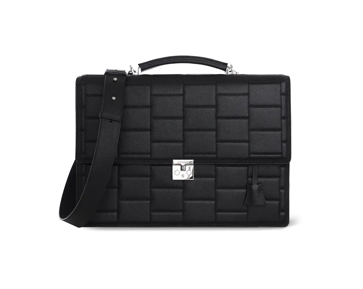 Specter Black Leather Business Bag
