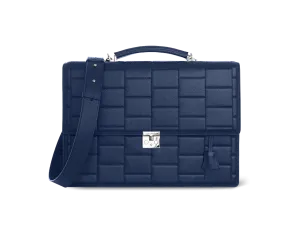 Specter Navy Blue Leather Business Bag
