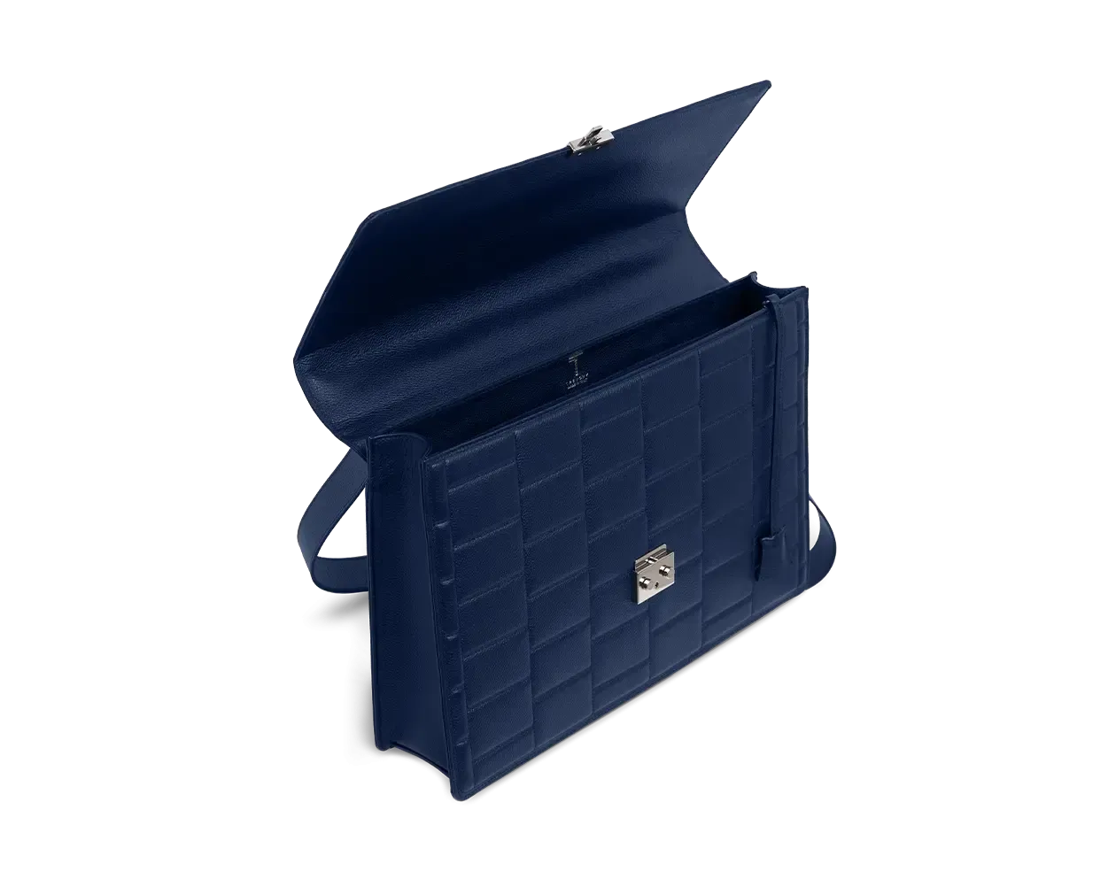 Specter Navy Blue Leather Business Bag