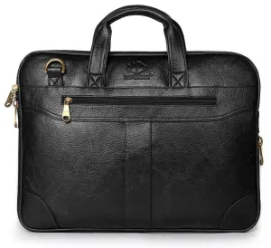 The Clownfish 15.6 inch Laptop Bag - Padded Compartment | Adjustable Strap | Brown