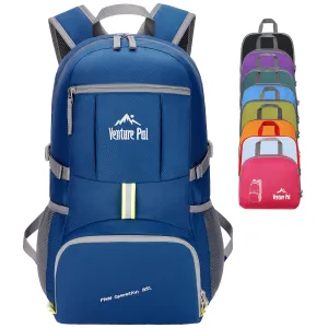 Venture Pal Navy Blue 35L Double-Layer Bottom & Shoulder Straps Sports Backpack
