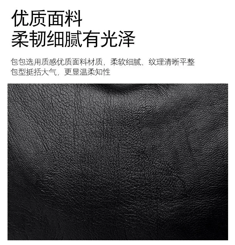 Women's Shoulder Bag Stylish Multi-Pocket Soft Leather Cross-Body Bag
